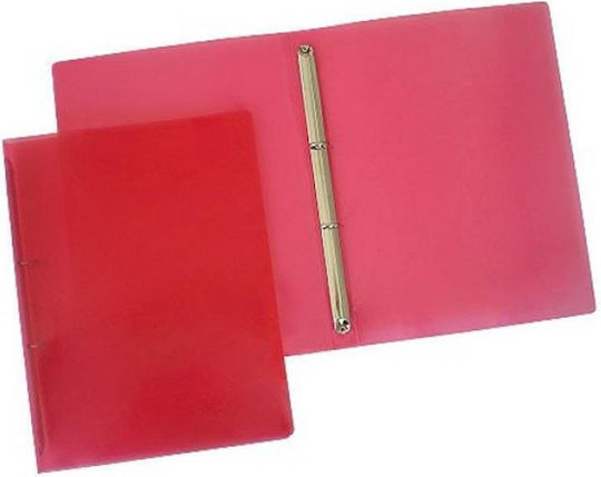 Opaque Clipboard Avant PP 2 Rings Fuchsia 26x20x3cm Av-f-2031-02 Avant