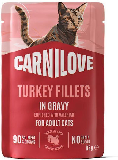 Carnilove Υγρή Τροφή για Γάτες σε Φακελάκι με Γαλοπούλα 85gr