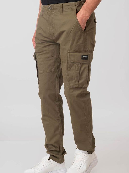 Rebase Rebase Herrenhosen Cargo Elastisch Khaki