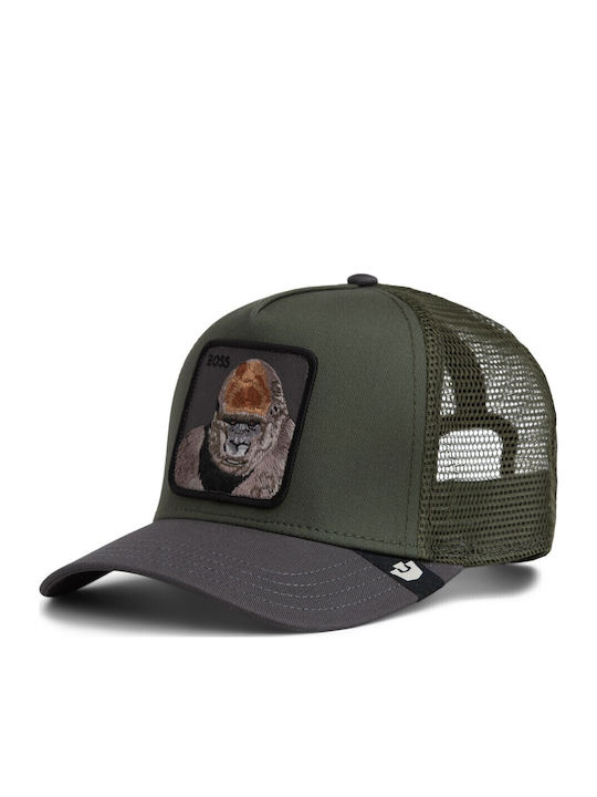 Καπέλο Jockey Boss Trucker Γορίλας Λαδί Goorin Bros