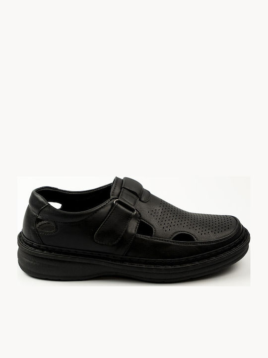 Fshoes Мъжки Сандали в Черен Цвят