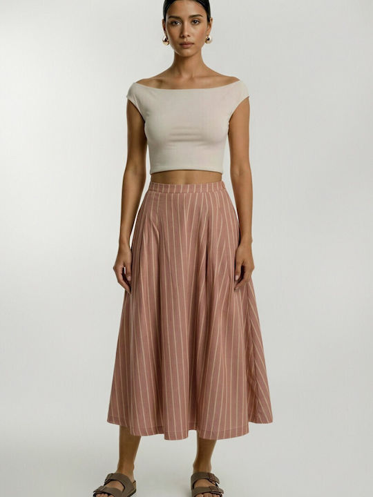 Midi Skirt Cloche Dark Orange 57-01-012A-2
