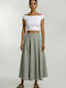 Midi Skirt Cloche Green