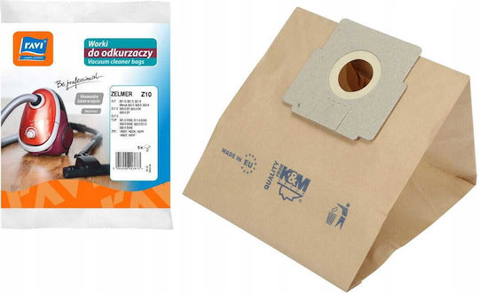 RAVI Vacuum Cleaner Bags 5pcs Compatible with Zelmer Vacuum Cleaner