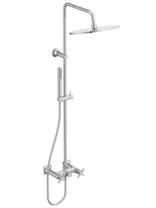 Ideal Standard Coloană de duș cu baterie argintie
