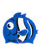 Aquaspeed Junior Zoo Nemo Kids Silicone Swimming Cap Aqua Speed Blue