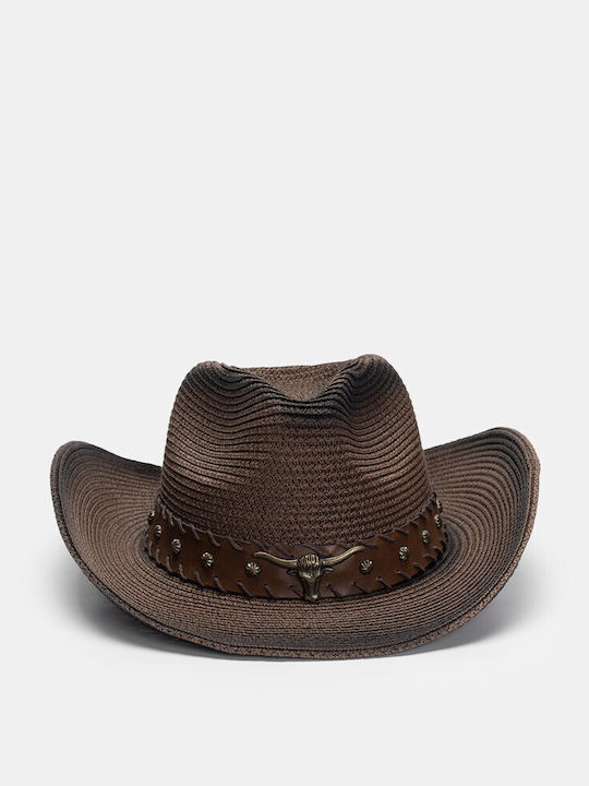 Decoro Women's Wicker Western Brown Hat