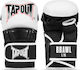 MMA Gloves Tapout Brawl MMA Sparring Gloves White Black