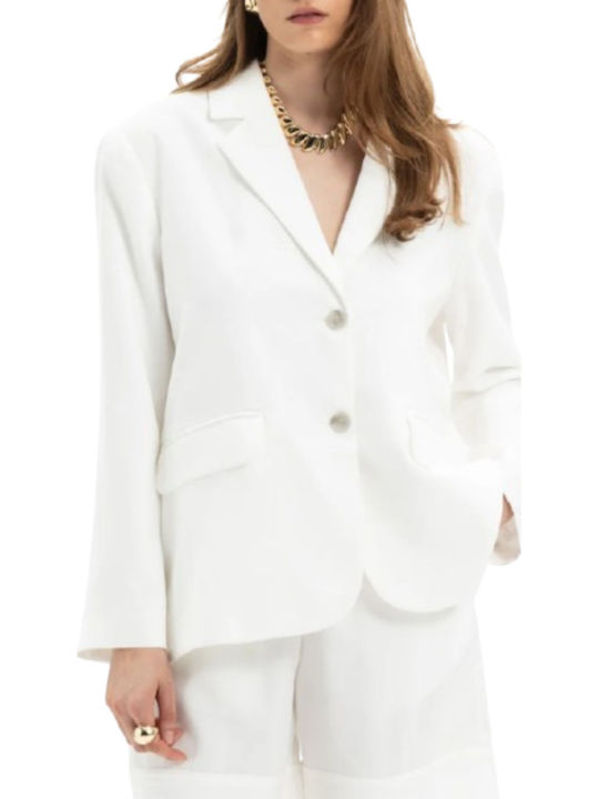 MY T Γυναικείο Σακάκι White