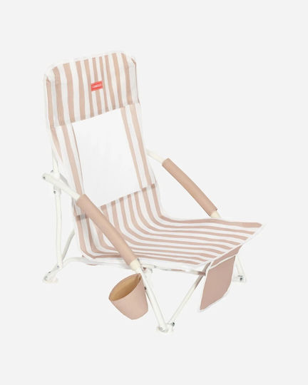 Flamingueo Beach Chair Beige Waterproof 51x56x67cm