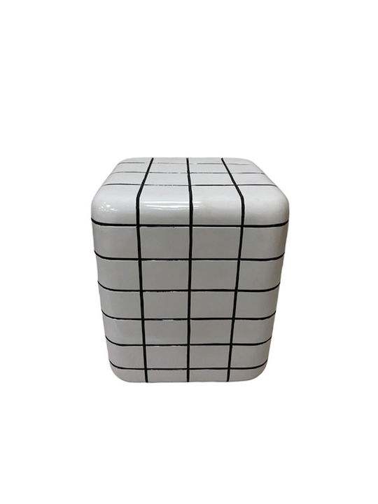 Βοηθητικό Τραπεζάκι Cubix Λευκο Μ33.5xΠ33.5xΥ41εκ.