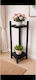 SteweHome Wooden Black Plant Stand 20x20x35cm