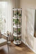 SteweHome Metal Black Plant Stand Shelf
