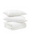 vidaXL Double Quilt Set 200x220cm White 2 Pieces 150 GSM