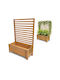 SteweHome Holzblumentopf Braun 74x29x130cm