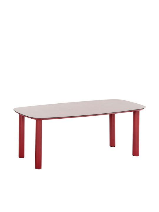 Esszimmer- und Küchentisch mit grauer Steinoberfläche 220x100x75cm
