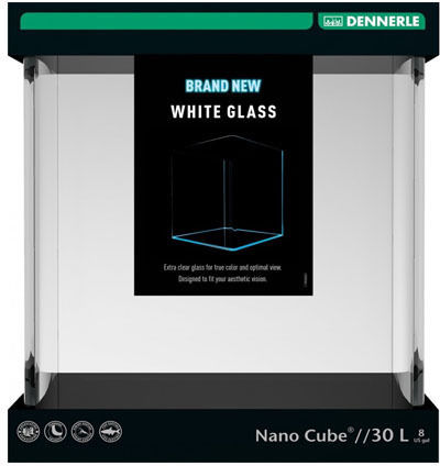 Dennerle Nano Cube Acvariu pentru pești cu capacitate de 30lt Alb