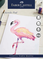 Faber Castell Creative Studio Acrylic Pad A5 240 15gsm Sheets Wd862713 5038041057535