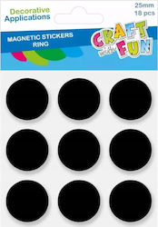 Craft with Fun Set Magnets with Sticker 25x25mm 18pcs