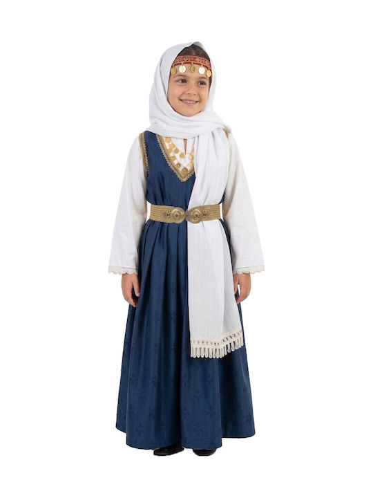 Costum tradițional pentru copii cu eșarfă