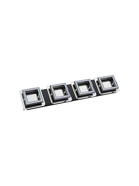 Horoz Electric Πλαφονιέρα Οροφής Ασημί με Ενσωματωμένο LED