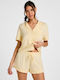 Hunkemöller Καλοκαιρινό Γυναικείο Σορτς Πιτζάμας Vanilla Custard Jersey Essential