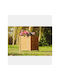 SteweHome Wooden Ecru Flower Pot