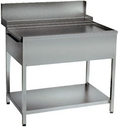 Niki Inox Ανοξείδωτο Τραπέζι Μ100xΒ82xΥ85cm