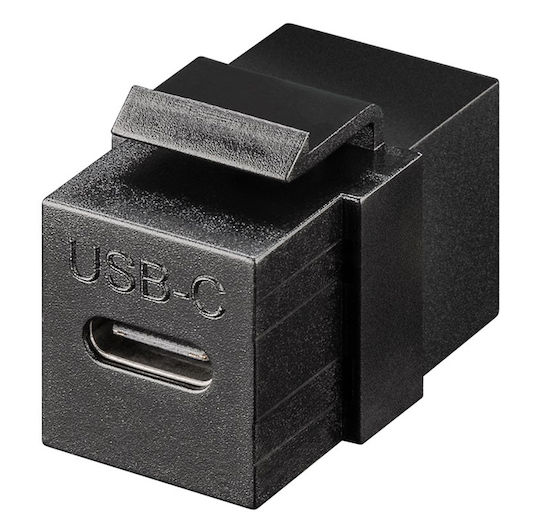 Goobay Modul Keystone USB-C 3.2 Gen 2 61261 Feminin Feminin Negru