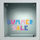 Αυτοκόλλητο Εκπτώσεων - Summer Sale 133 - 80cm X 32cm
