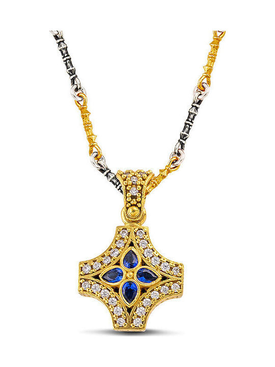 Dimitrios Exclusive Geometric Necklace From Gold Plated Silver