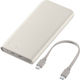 Samsung Power Bank 10000mAh 25W mit 2 USB-C Ausgangsanschlüsse Beige