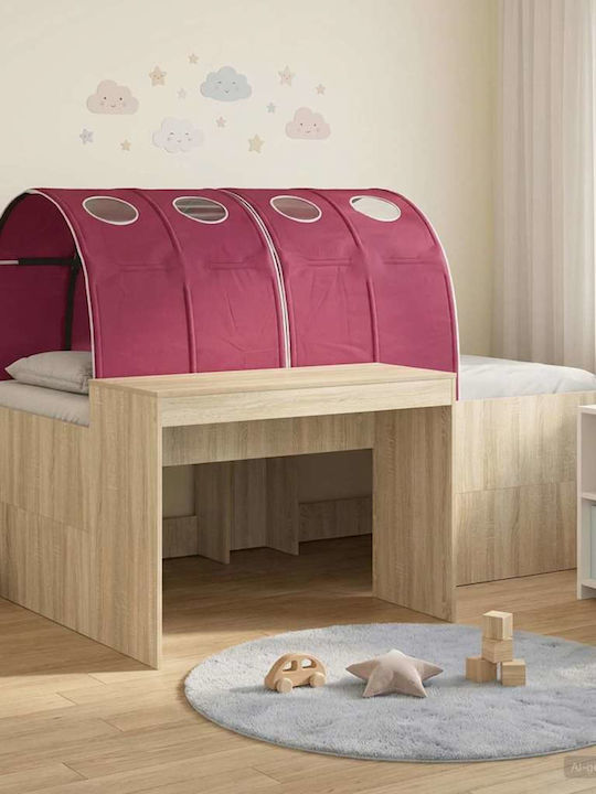 Single Kids Bed with Desk Red