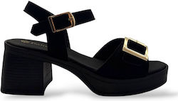 Stathatos Shoes Women's Sandals Black