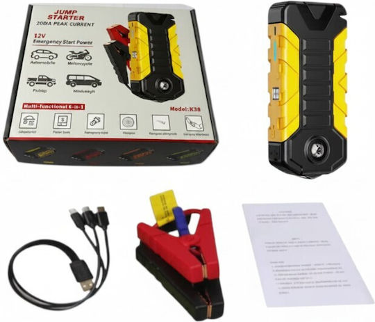 1710939/06-CH Portable Car and Motorcycle Battery Jump Starter 500A with Power Bank USB Flashlight 12V