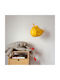 Owl Paperlamps Single-Light Kids Ceiling Light Paper with E27 Socket Yellow 34x27cm
