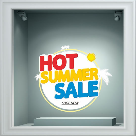 Αυτοκόλλητο Εκπτώσεων - Summer Sale 134 - 80cm X 68cm