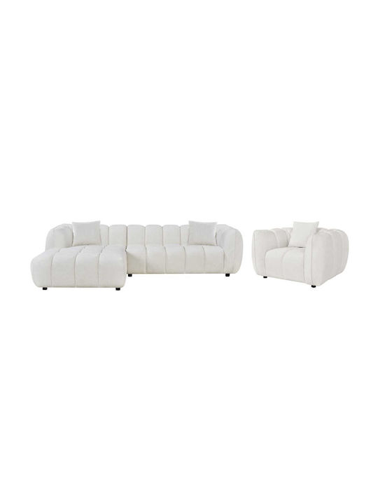Freebox Wohnzimmermöbel-Set Ecksofa & Sessel