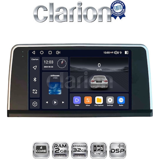 Clarion Gl31350 Οθόνη Oem Multimedia Αυτοκινήτου Bmw Series 3 2010 > F30 F31 F34 F35 F80 Bmw Series 4 2013 > F32 F33 F36 F83 Σύστημα Nbt Carplay Androidauto Bt Gps Wifi Gprs