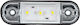 Led Светлини За Товарни Автомобили 3 Led 12v 24v Ip68 Бели 87mm 28mm X 13mm