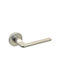 Convex Front Door Lever With Rosette 2325 Pair With A Mouthpiece Matt Nickel