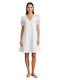 Naf Naf Perrine Women's Dress Ecru Lace A-line Xs