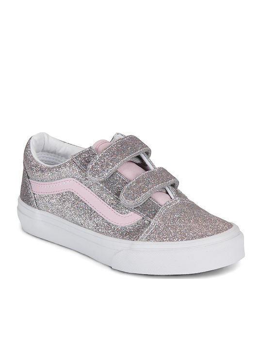 Vans Old Skool V Παιδικά Sneakers Ασημί