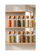 SteweHome Set of 12 General Use Glass Brown Jars with Cork 1300ml