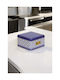 SteweHome General Use Vase with Lid Metallic White 16x16cm