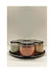 SteweHome Set of 5 General Use Food Jars with Airtight Lid Metallic Black 8.2x8.2x8.2cm