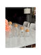 SteweHome Set of 4 General Use Glass White Jars with Cork 1350ml