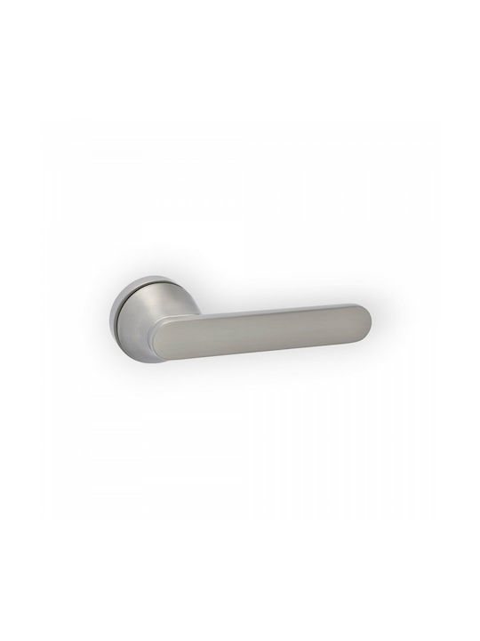 Best Design Buton Ușa din Față cu Rosette 805 Pereche Nichel Mat