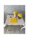 SteweHome Fabric Yellow Placemats 17x17cm 25 Pieces