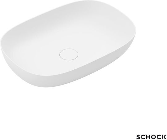 Schock Επικαθήμενος Νιπτήρας Μαρμάρινος 56.5x39cm White Matt Schock Επικαθήμενος Νιπτήρας Μαρμάρινος 56.5x39cm White Matt